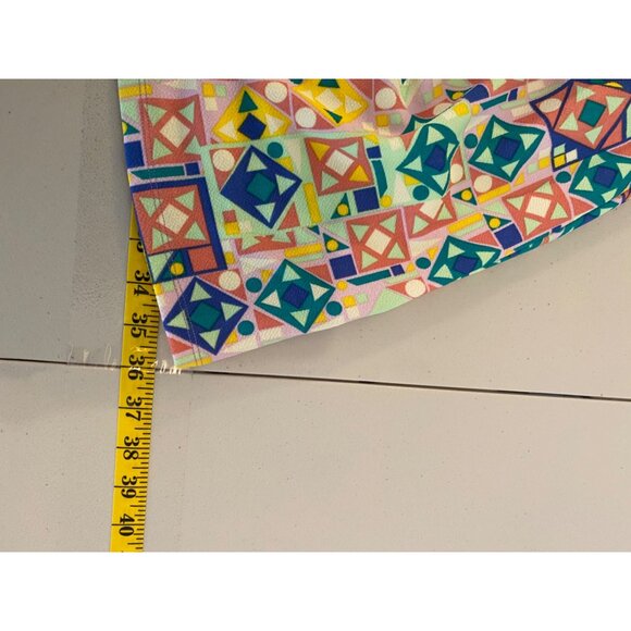 NWT LuLaRoe Amelia Yellow Geometric Print Dress Small - Picture 12 of 12